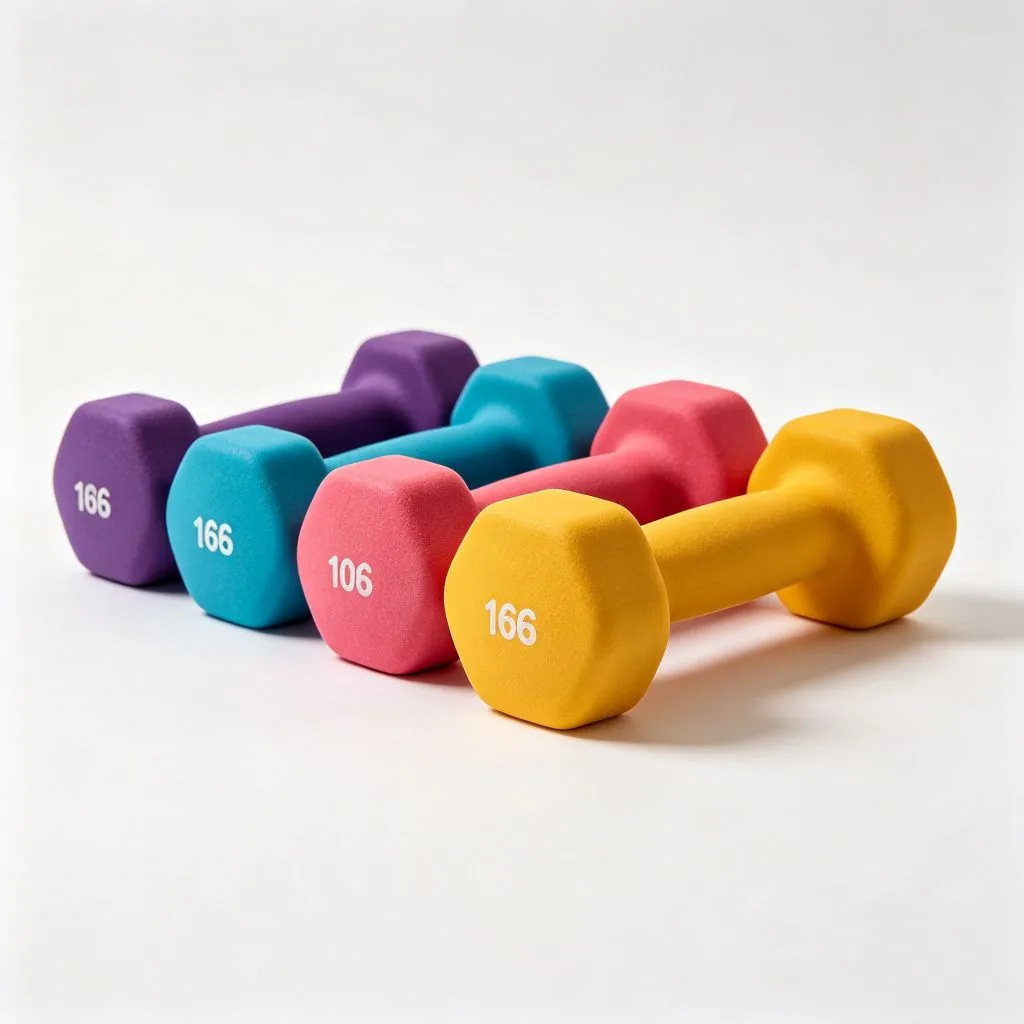 MD2123 Rubber Coated Studio Dumbbells - ZEALLSPORT Commercial Gym Equipment