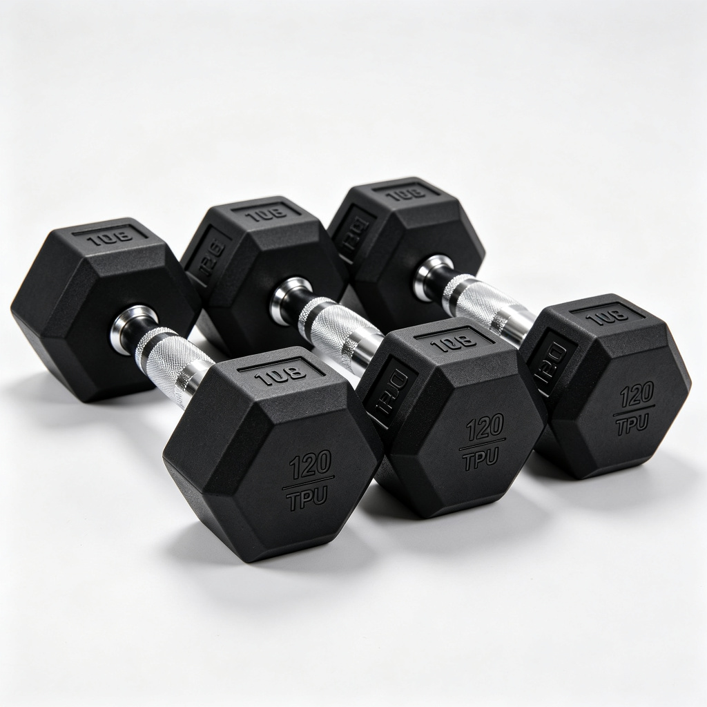 MD2135 12 Side Tpu Coated Dumbbells