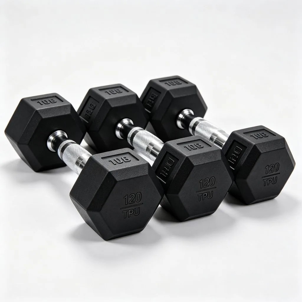 MD2135 12 Side Tpu Coated Dumbbells - ZEALLSPORT Commercial Gym Equipment