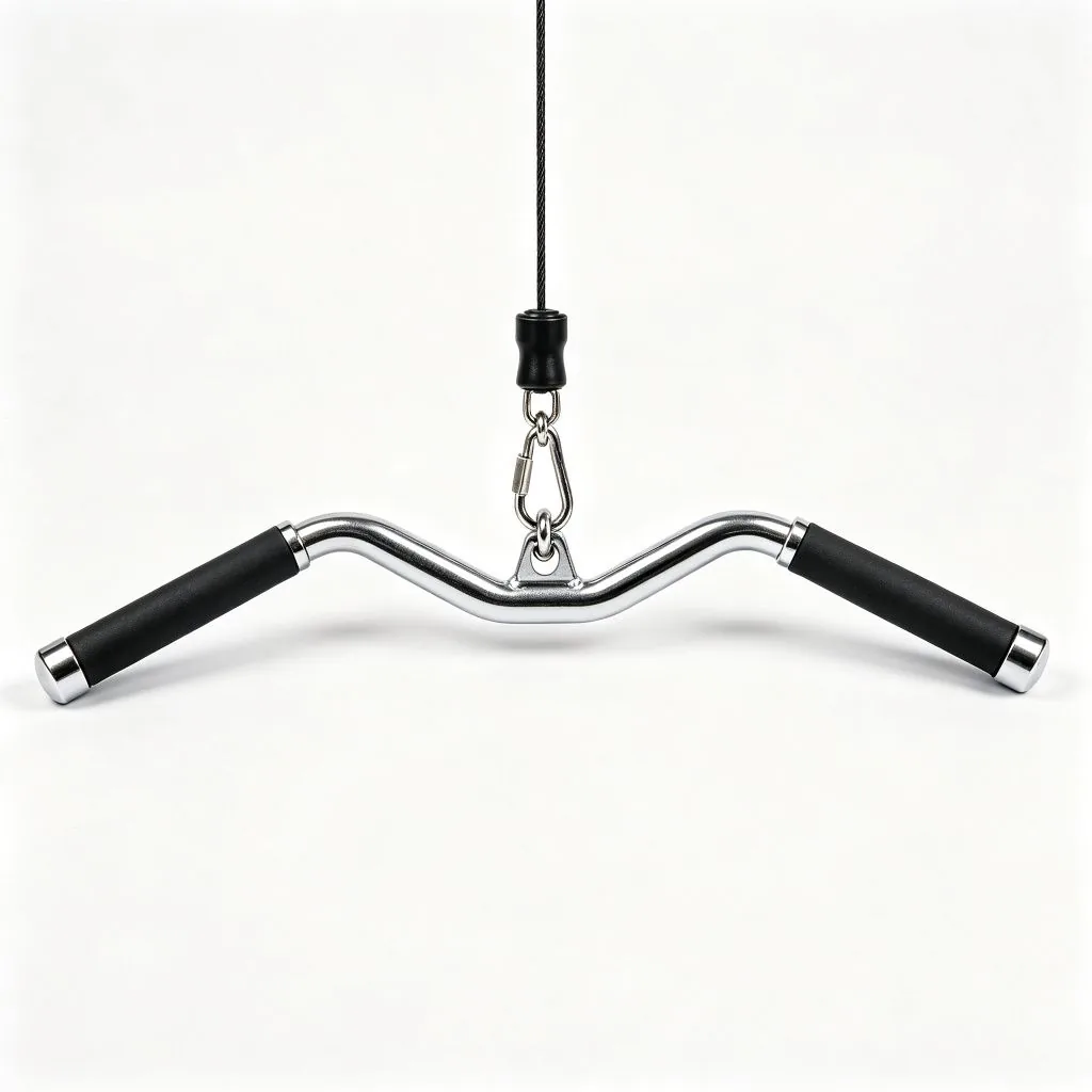 MD5132 Tricep Press Down Bar for Cable Machines | Gym Strength Training Attachment - ZEALLSPORT Commercial Gym Equipment