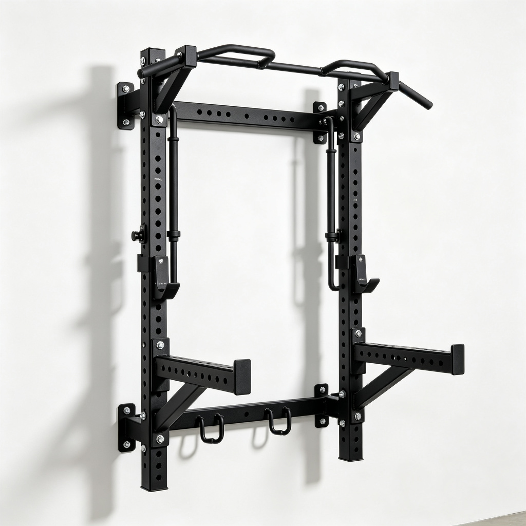 Wall Mounted Folding Squat Rack
