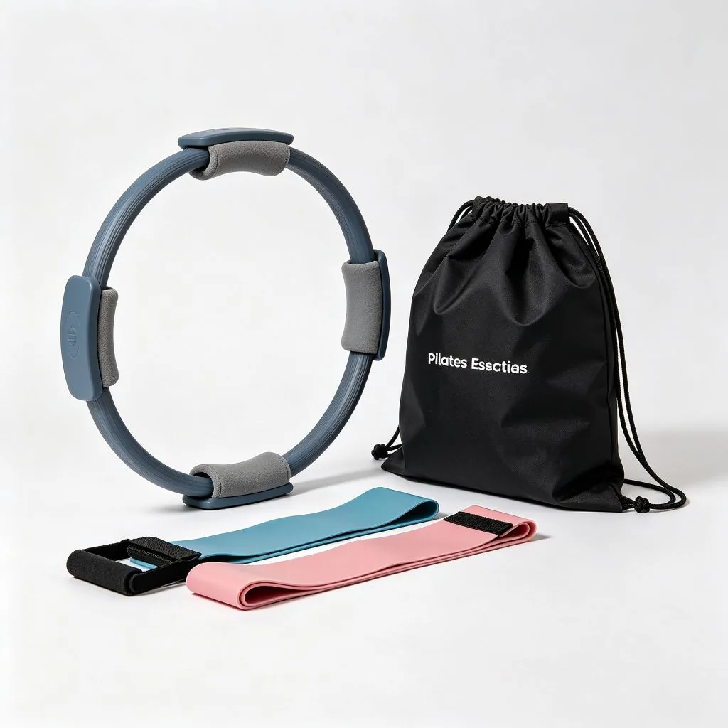 Wholesale Custom Printed Pilates Essential Kit Eco Friendly Fitness Exercise Set with Pilates Rin - image 2