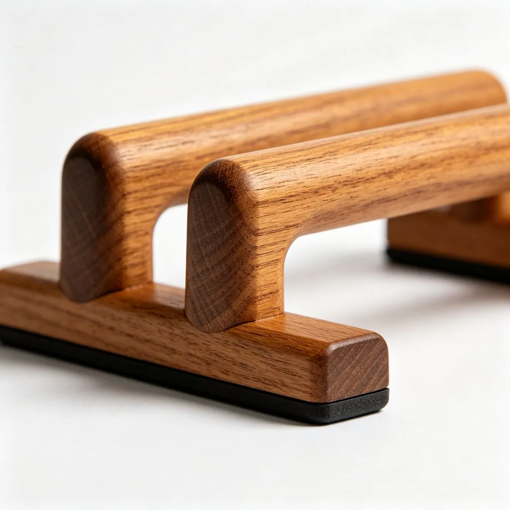 Wood Push Up Bars - image 3