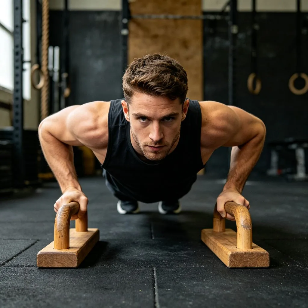 Wood Push Up Bars - image 4